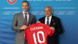 TFF Başkanı Büyükekşi’den UEFA Başkanı Ceferin’e ziyaret